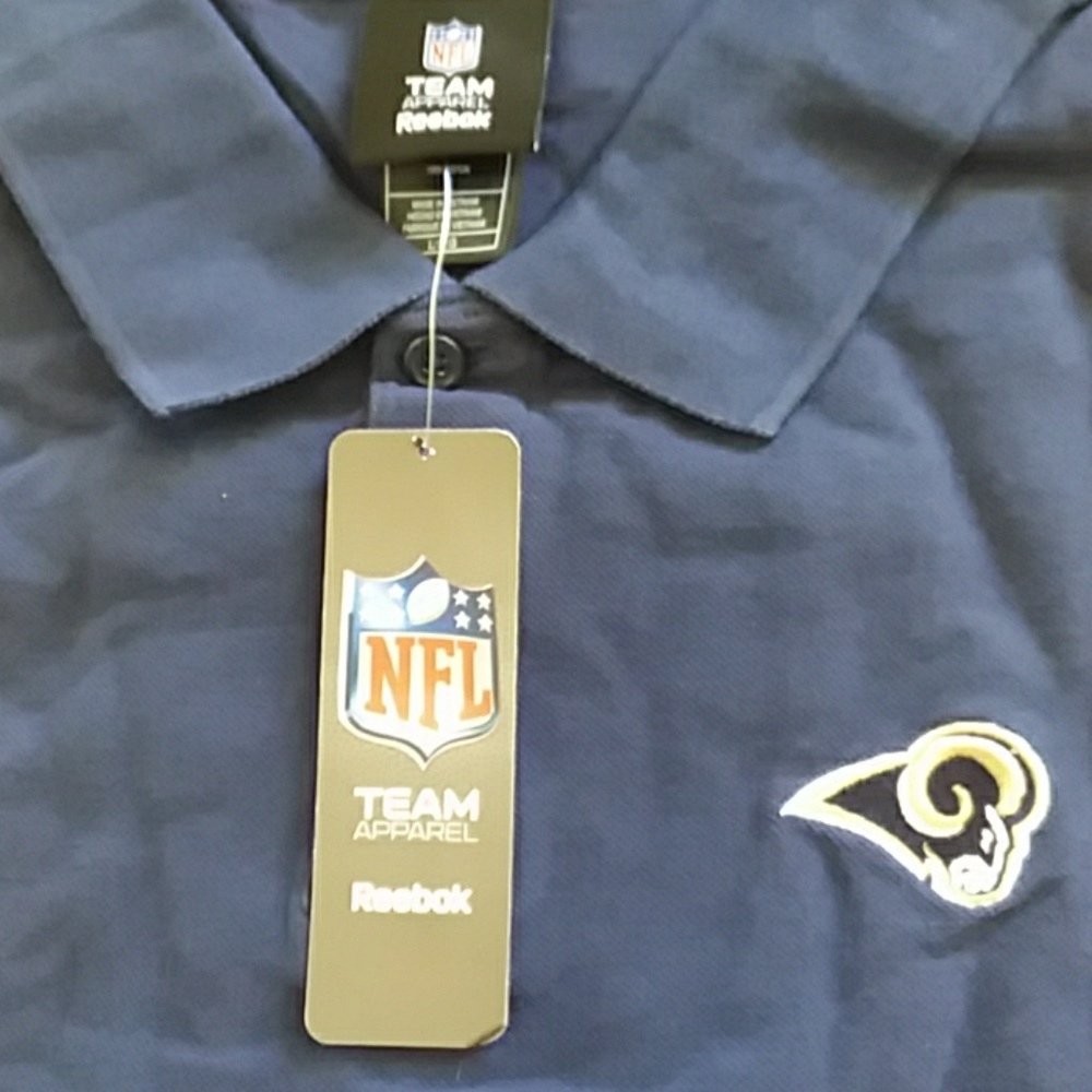 Official NFL Los Angeles Rams polo shirt by Reebok